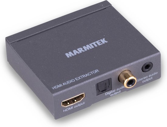 Marmitek HDMI audio extractor met ARC - Connect AE14 - 4K - Splits audio van een HDMI signaal