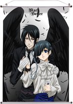 Black Butler - Angel Ciel and Sebastian - Wall Scroll - 60 x 90 cm - Anime Poster - Kuroshitsuji