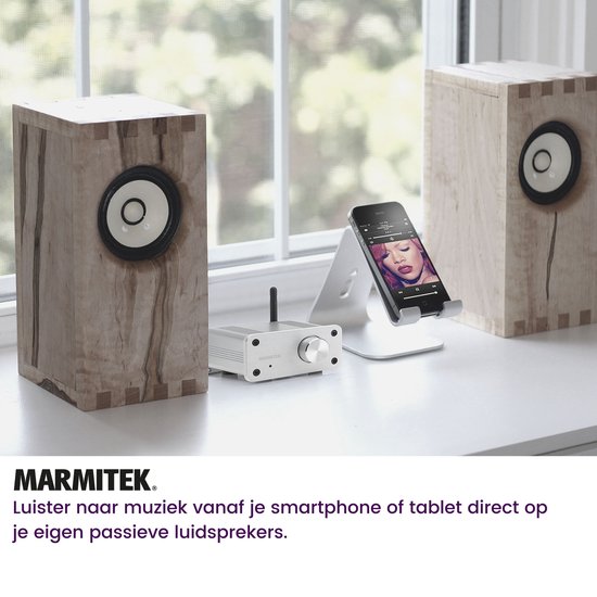 Marmitek BoomBoom 460 Bluetooth - aptX muziek ontvanger met digitale versterker - Marmitek