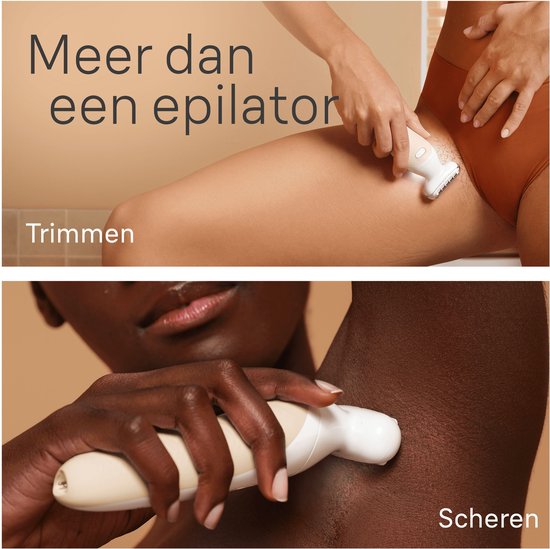 Braun Silk·épil 9 Flex - Epilator met Ladyshave opzetstuk - type 9-030 3D - Wit/Rose Titan