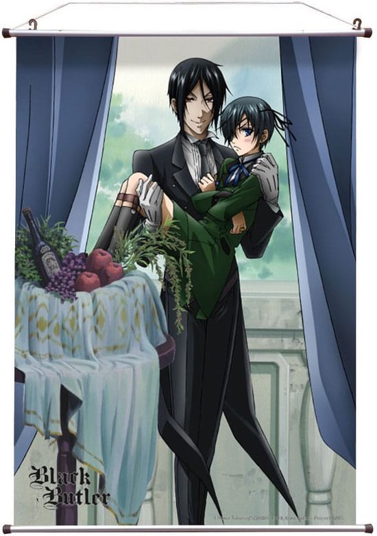 Black Butler - Ciel and Sebastian - Wall Scroll - 60 x 90 cm - Anime Poster - Kuroshitsuji