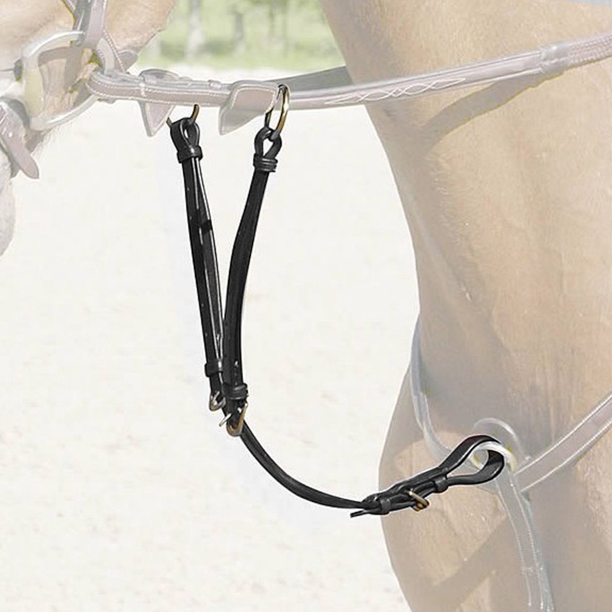 Attache Martingale De Course Collegiale - Taille Cob - 18 3/4 Pouces - Cuir Marron - BELLE
