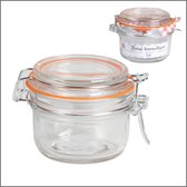 6 glazen potten - 140ML met beugelsluiting - navulbaar - potten met deksel - Glas