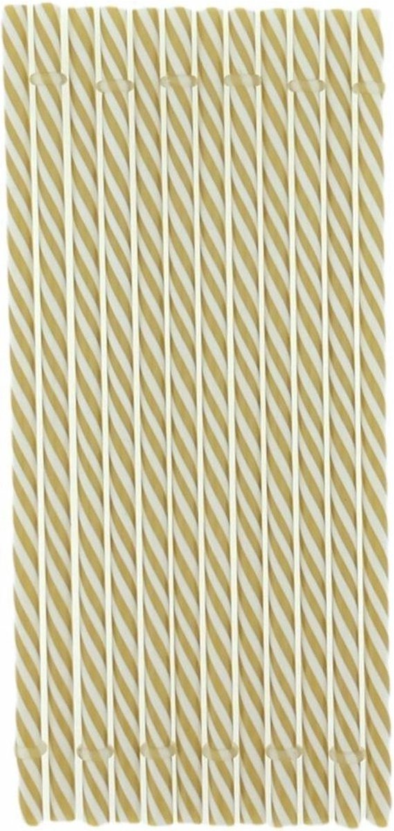 Herbruikbare drinkrietjes - 23 cm - Bruin - Ø 8mm - 24 Stuks