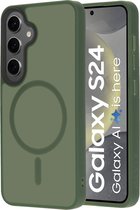 Mobiparts hoesje geschikt voor Samsung Galaxy S24 - Hardcover - MagSafe - Groen