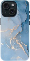 Lunso Geschikt voor iPhone 15 Back cover hoesje magnetisch - Aciano Azul