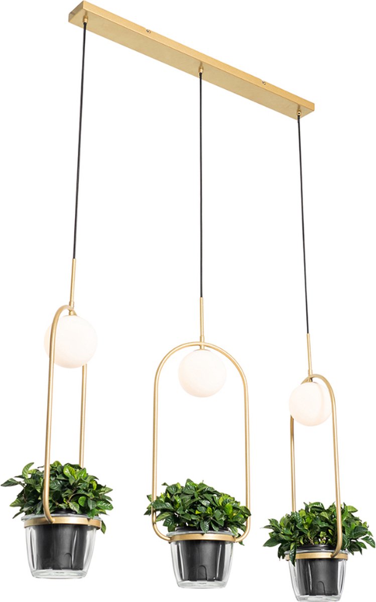 QAZQA isabella - Art Deco Hanglamp eettafel voor boven de eettafel | in eetkamer - 3 licht