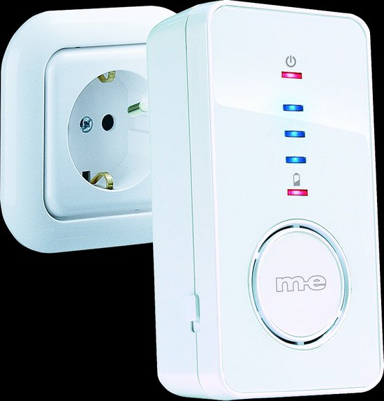 m-e BELL-21920 geluidsgeactiveerde draadloze 230v deurbel met externe microfoon