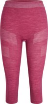 FALKE dames 3/4 tights Wool-Tech - thermobroek - lichtpaars (radiant orchid) - Maat: XS