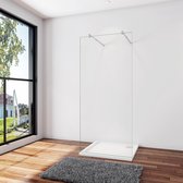 Inloopdouche 67,7x200cm ,8mm nano veiligheidsglas ,met 2 Stabilisatiestangen 70-120cm