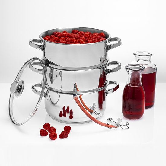 Puurmaken Ontsapper / Stoomextraxtor 8 liter - stoomextraxtor 8 liter - sappan - stoompan