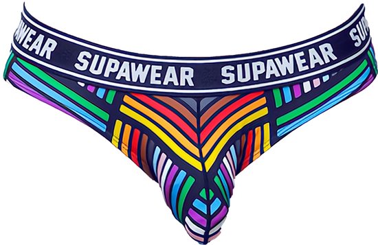 Supawear POW Brief Rainbow - MAAT S - Heren Ondergoed - Slip voor Man - Mannen Slip
