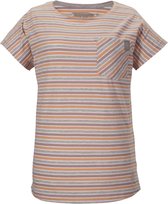 Giga by Killtec dames shirt - shirt dames - 41786 - oranje/grijs streep - KM - maat 42