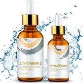 Anti Aging Skin Care Set - Envisha - Serum - Huid Behandeling set - 30% Vitamine C - Hyaluronic -