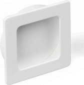 Knop vierkant wit 50x50 mm infrees | Keukenknop | Ladeknop | Meubelknop | Witte knop | Vierkant H046
