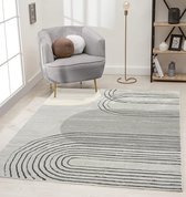 Flycarpets Eyoa Modern Vloerkleed - Grijs - 160x230 cm
