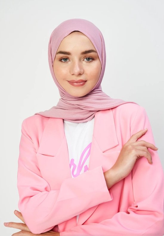 Hijab Jersey VINTAGE ROSE - Sjaal - Hoofddoek - Turban - Jersey Scarf - Sjawl - Dames hoofddoek - Islam