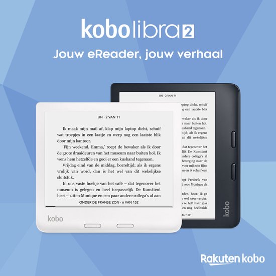 Kobo Libra 2 - E-reader - 7 inch - 32GB - Luisterboeken - Zwart - Kobo
