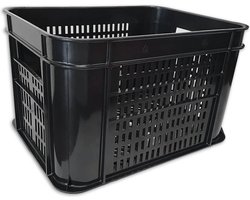 Lynx Fietskrat - Kunststof - 30 liter - Zwart
