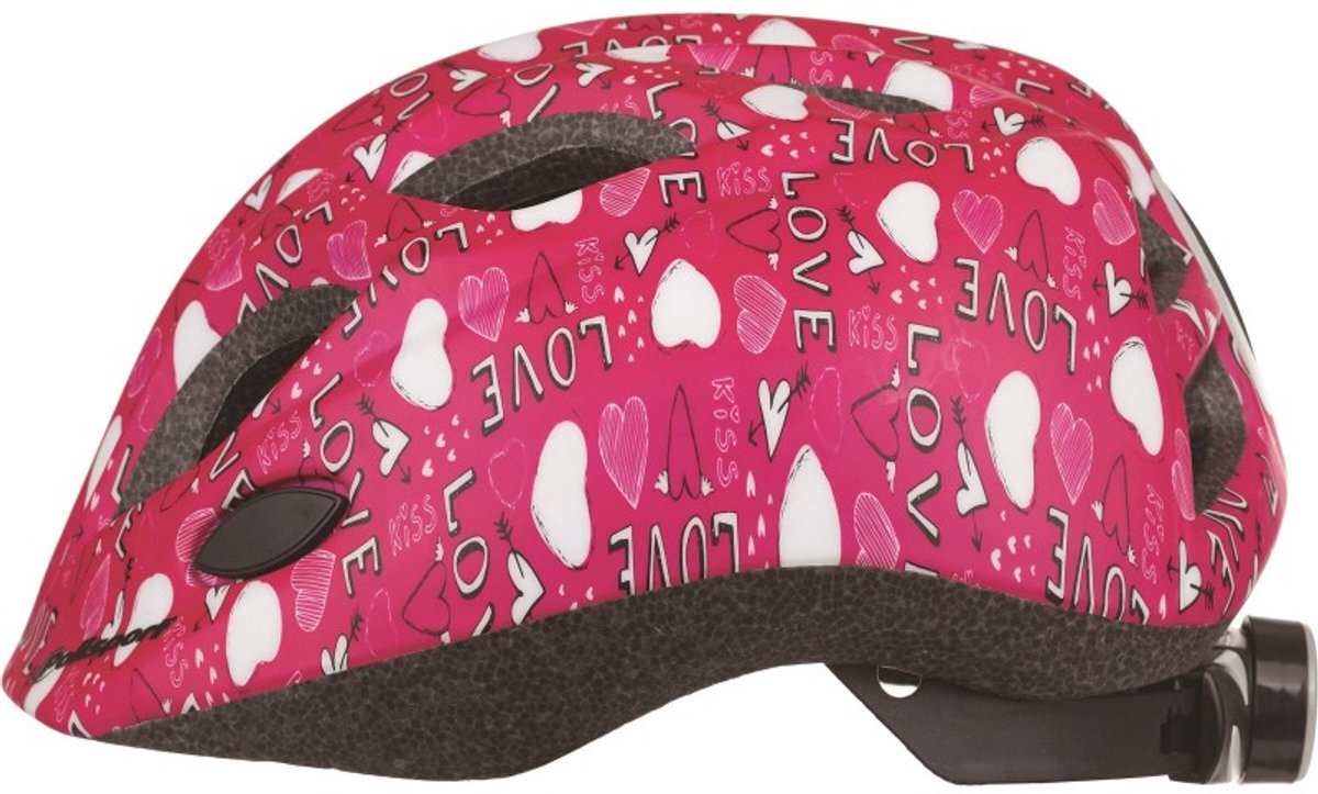 Polisport Junigoud Fietshelm S 52-56cm Love Met Led Licht