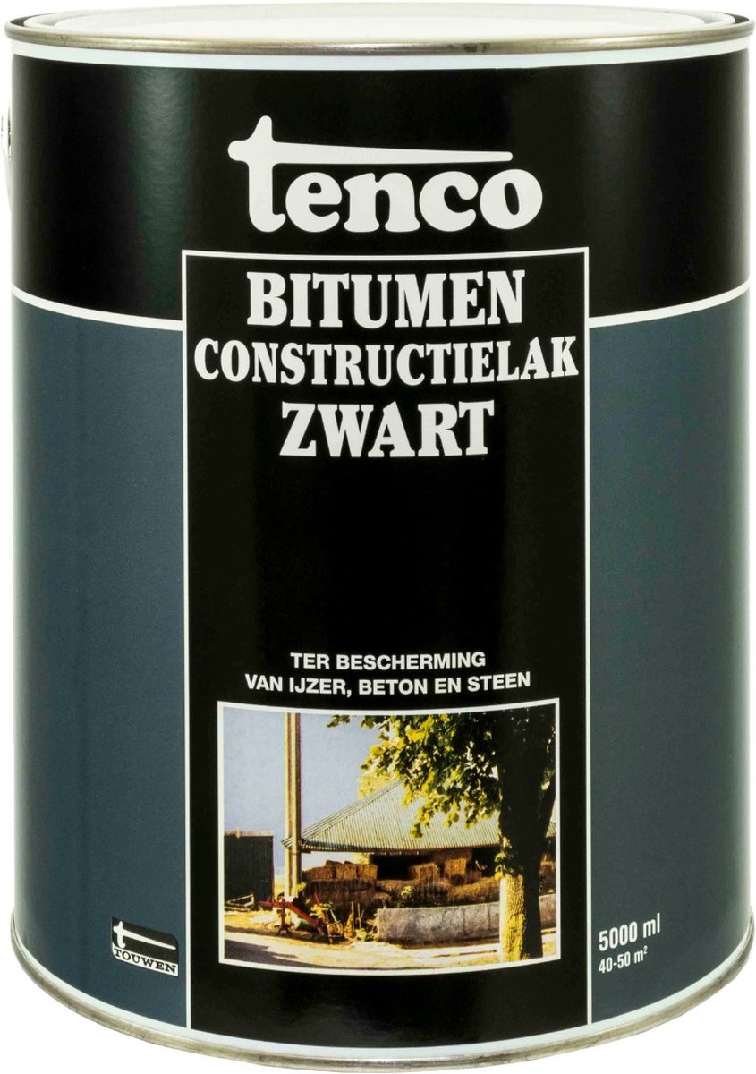 Tenco bitumen constructielak zwart - 5 liter