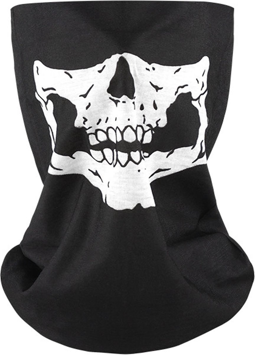 Somstyle Luxe Skull Mask - Motormasker Bandana - Colsjaal - Zwart