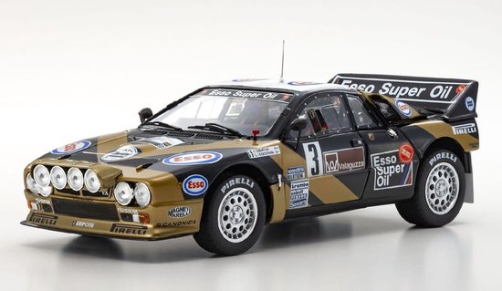 Le modèle moulé sous pression à l'échelle 1:18 de la Lancia 037 Grifone Esso #3 du Rallye Targa Florio de 1985. Les chauffeurs étaient F. Tabaton et L. Tedeschini. Le fabricant du modèle réduit est Kyosho. Ce modèle est uniquement disponible en ligne
