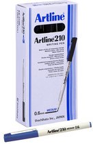 ARTLINE 210 Feutre - Boîtes de 12 pièces - Épaisseur de pointe : 0,6 mm - Bleu