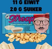 Eiwitsnack 20 stuks Stroap Peanut White Chocolate Eiwit Choco Cup (High Protein Low Carb / Hoog Eiwit Suikerarm)