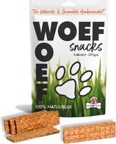 Woef Woef Snacks Hondensnacks Kalkoen Strips - 1.00 KG - Verwensnacks - Gedroogd vlees - Kalkoen - vanaf 3 maanden - Geen toevoegingen