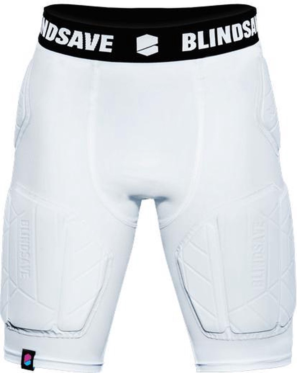 Blindsave Padded Compressie Short Pro+ | Wit | Maat XS