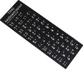 Thaise Toetsenbord Stickers- Qwerty - Thais Leren - Keyboard Stickers - Laptopsticker - Zwart
