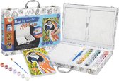 Schilderen op Nummer Kinderen 3pcs Schilderkoffer - Compleet Schilderset voor Kinderen met Dieren Thema - Educatief en Leuk Creatief Speelgoed - Schilderen op nummer