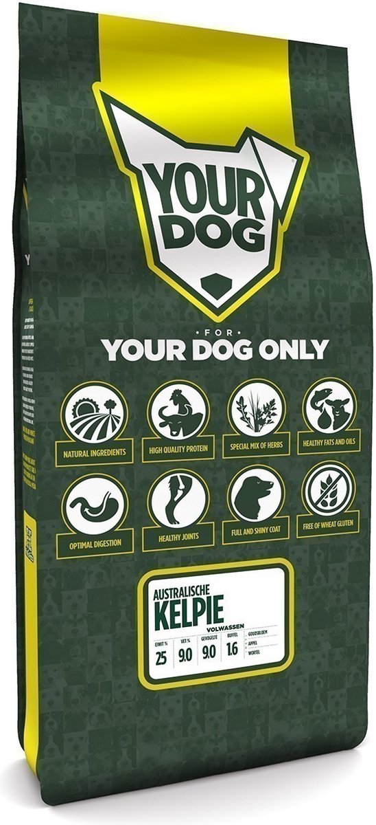 Yourdog Yourdog Australische kelpie Rasspecifiek Adult Hondenvoer 12kg | Hondenbrokken