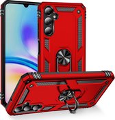 Coverup Ring Kickstand Back Cover - Geschikt voor Samsung Galaxy A05s Hoesje - Rood