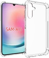 Coverup TPU Back Cover met AirBag Corners - Geschikt voor Samsung Galaxy A15 Hoesje - Transparant
