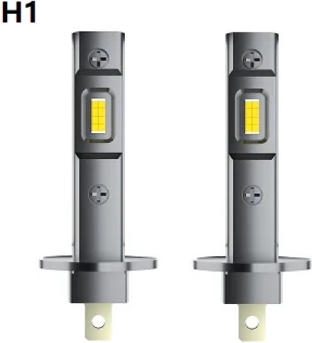 TLVX H1 55Watt Pro Line Perfect Fit LED lampen – 6000K Wit Licht (set 2 stuks), 36000 Lumen Hoge Lichtopbrengst – CANBUS - Auto - Scooter - Motor - Dimlicht - Grootlicht – Mistlicht - Koplampen - Autolamp - Autolampen 12V