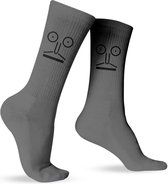 Grappige Cadeaus voor Mannen Vaderdag - Emoji Sokken Snorremans - One Size Sokken - Funny Huissokken - Happy Socks Verjaardag, Sinterklaas, Kerst - Geschenk Heren, Vader, Papa, Opa, Broer, Oom