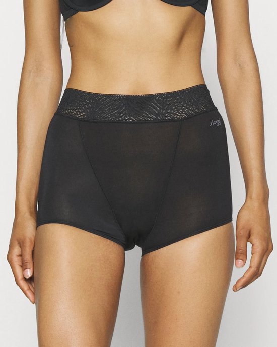 Sloggi 2-pack Menstruatie shorts - period short medium - XS - Zwart.