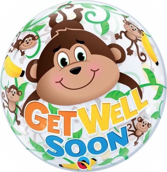 Bubble Get Well Soon Monkey Multicolore 56 cm