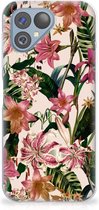 Telefoon Hoesje Geschikt voor Fairphone 5 Leuk TPU Back Case Bloemen