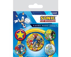 Sega - Sonic The Hedgehog - "Speed Team" Set van 5 Badges