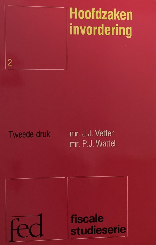 Hoofdzaken invordering - cover