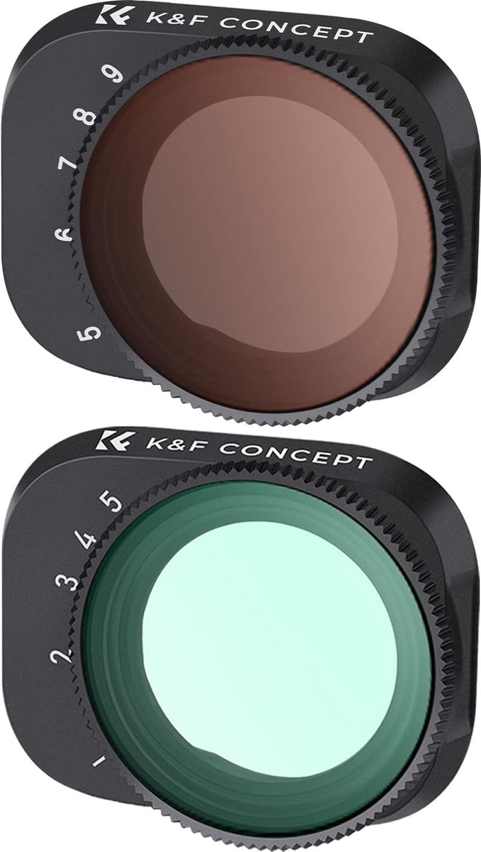 K&F Concept - Variabele ND-filter Set van ND2 tot ND32 - Verstelbare Densiteit voor Perfecte Belichtingscontrole