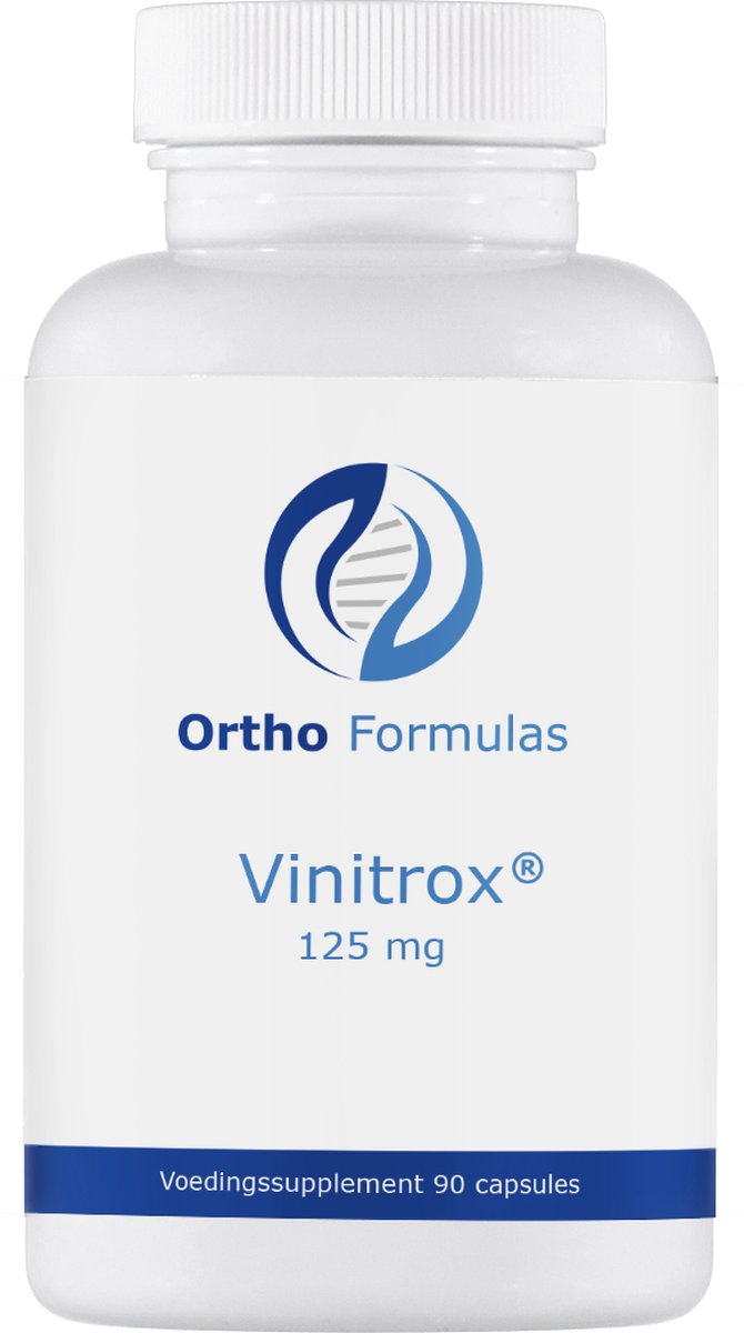Goedkoopste Vinitrox - 125 mg - 90 capsules - bloedcirculatie - sport - bloedtoevoer - zuurstof - vegan