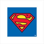 Kunstdruk Superman Classic Logo 40x40cm