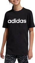 adidas Sportswear Essentials Linear Logo Katoenen T-shirt - Kinderen - Zwart- 176
