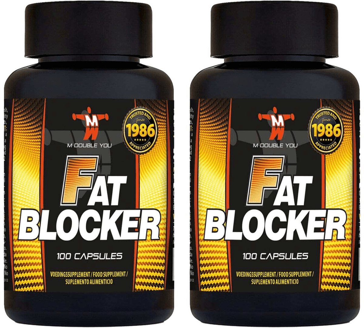 Goedkoopste Fatblocker (200 capsules) - M Double You - Fatburner - Afvallen - Vetverbrander - Afslankpillen - Vetblokker - Chitosan - Voordeelverpakking