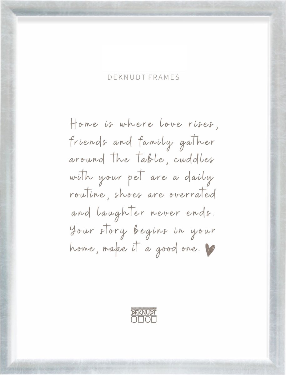 Deknudt Frames fotolijst S54SD2 - zilverkleur - hout - 30x40 cm