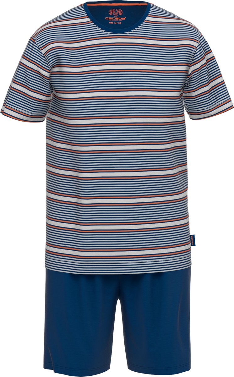 CECEBA Pure Cotton Heren Shortama - Blauw - Maat 7XL